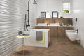 3d White Ribbon Matte 12x22 Ceramic  Tile