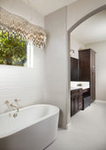 3d White Ribbon Matte 12x22 Ceramic  Tile