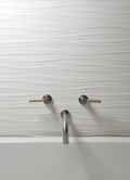 3d White Ribbon Matte 12x22 Ceramic  Tile
