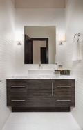 3d White Ribbon Matte 12x22 Ceramic  Tile