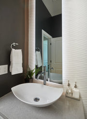 3d White Twist Matte 12x22 Ceramic  Tile