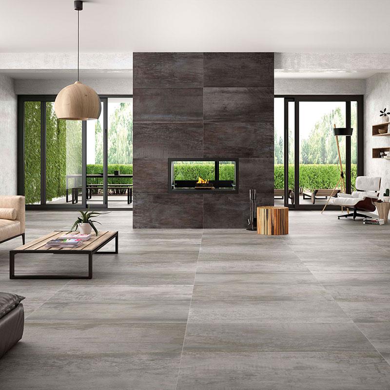 Acier Iron 24x48 Porcelain  Tile