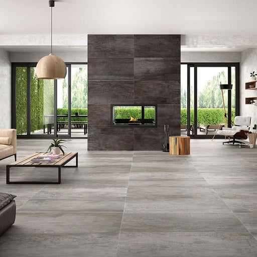 Acier Iron 24x48 Porcelain  Tile