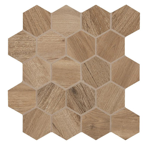 Aequa Tur 2-1/2x2-1/2 Hexagon Matte Porcelain  Mosaic