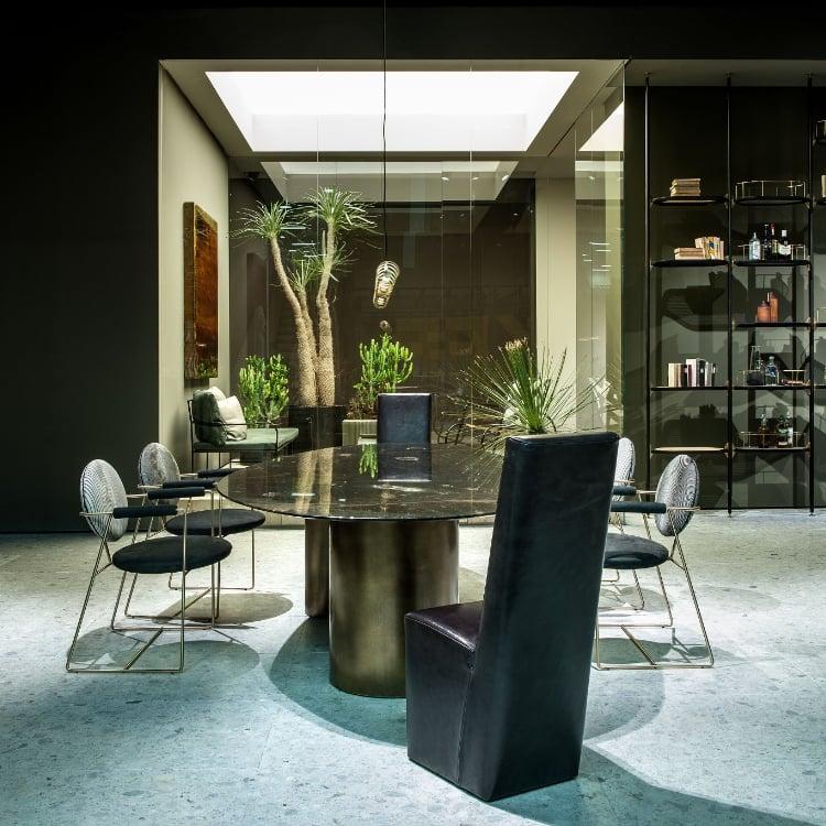 Agglomerate Palladio Doge Marble Tile 24x24 Polished   1/2 inch