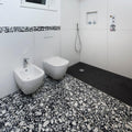 Agglomerate Palladio Moro Marble Tile in Deep Brown 24x24