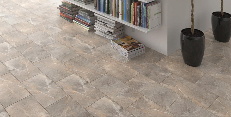 Alanya Grey Polished 24x24 Porcelain  Tile
