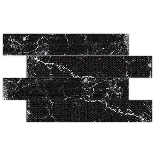 Albion Black Matte 4x24 Porcelain  Tile