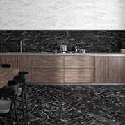 Albion Black Matte 4x24 Porcelain  Tile