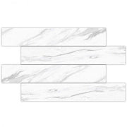 Albion White Matte 4x24 Porcelain  Tile