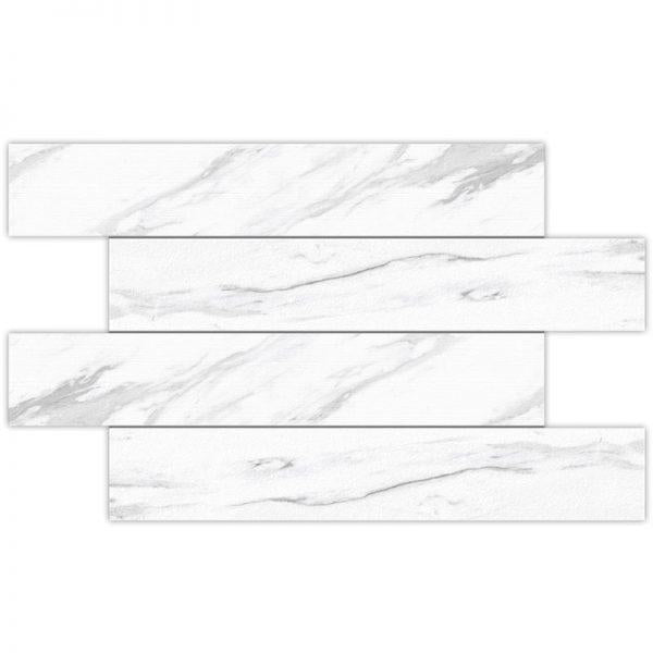 Albion White Matte 4x24 Porcelain  Tile