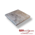 Ancient Castle Travertine Coping 12x12 Unfilled, Honed Bullnose  1.25 inch