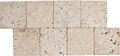 Antique Light Travertine Paver 6x6 Tumbled