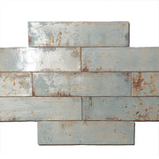 Ape Grunge Aqua Glossy 3x12 Ceramic  Tile
