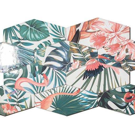 Ape Harlequin Curazao Mix Glossy 4x8 Ceramic  Tile