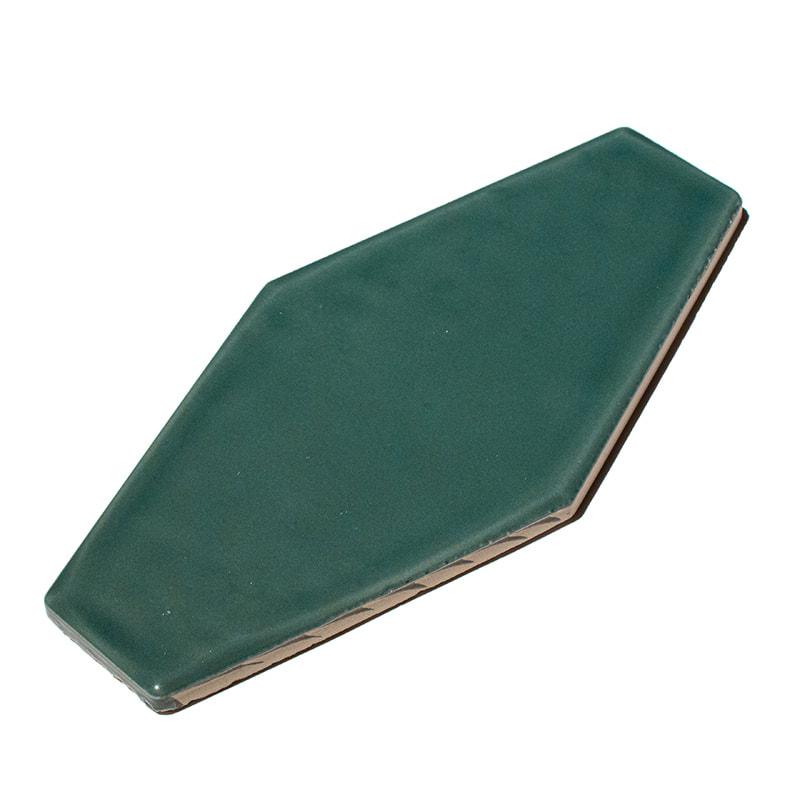 Ape Harlequin Dark Green Glossy 4x8 Ceramic  Tile