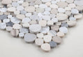 Aphrodite Blue Pebble Polished Marble  Mosaic