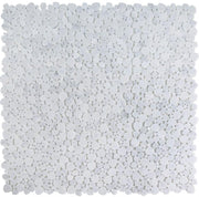 Aphrodite Carrara Pebble Polished Marble  Mosaic