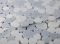 Aphrodite Crystal Ocean Pebble Polished Marble  Mosaic