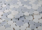 Aphrodite Crystal Ocean Pebble Polished Marble  Mosaic