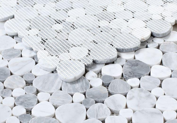 Aphrodite Dusk Pebble Polished Marble  Mosaic