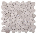 Aphrodite Grey Pebble Polished Marble  Mosaic