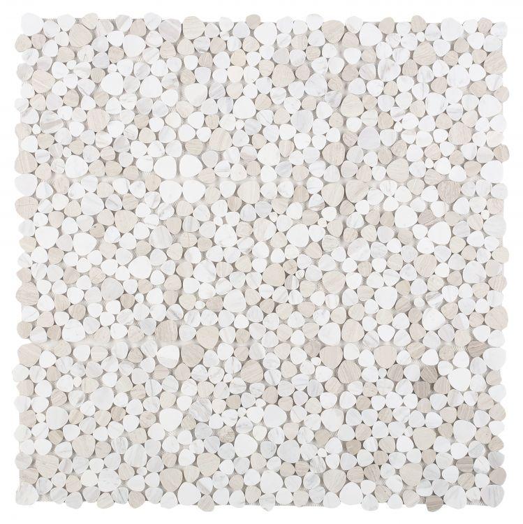 Aphrodite Loft Pebble Polished Marble  Mosaic