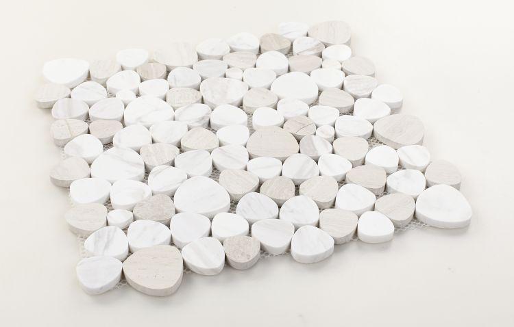 Aphrodite Loft Pebble Polished Marble  Mosaic