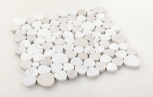 Aphrodite Loft Pebble Polished Marble  Mosaic