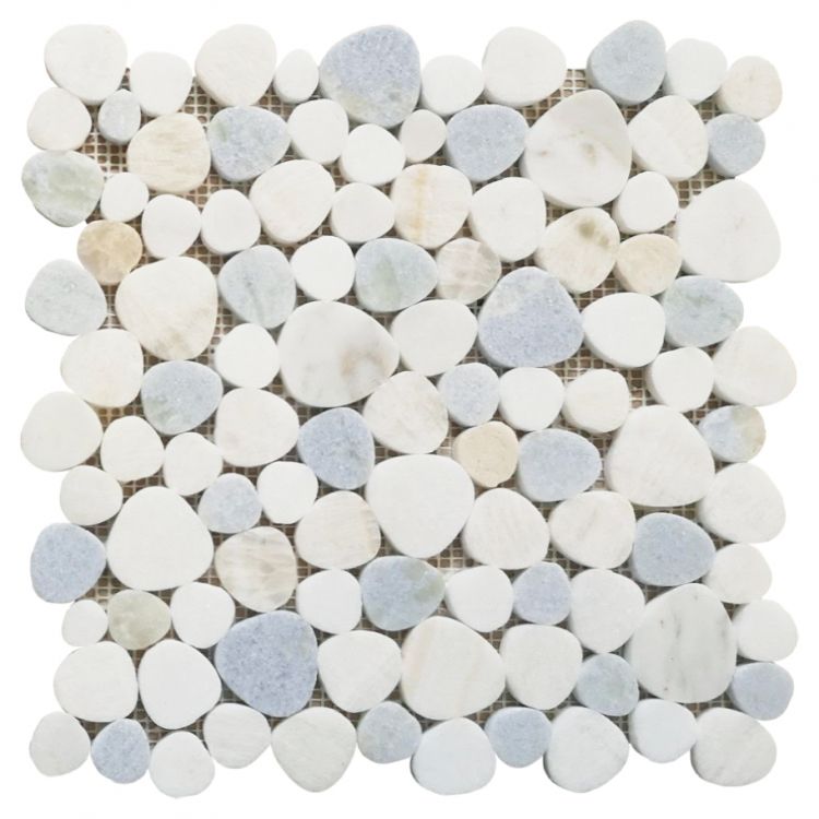 Aphrodite Marina Pebble Polished Marble  Mosaic