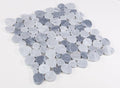 Aphrodite Mix Grey Pebble Honed Marble  Mosaic