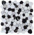 Aphrodite Moonlight Pebble Polished Marble  Mosaic