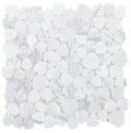 Aphrodite White Pebble Polished Marble  Mosaic