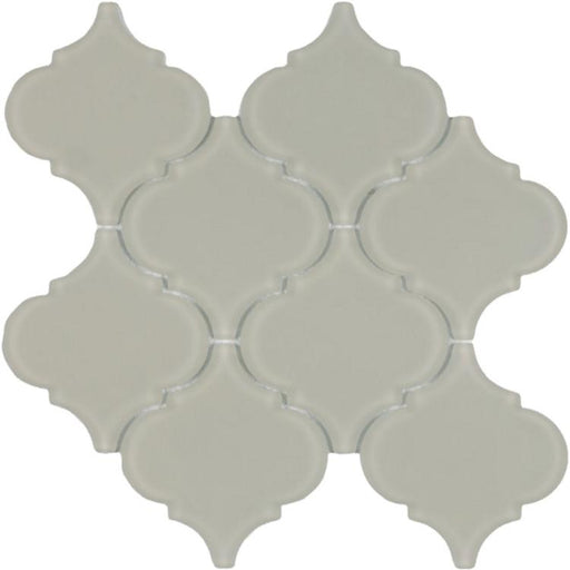 Arabesque Beige Frosted Glass  Mosaic
