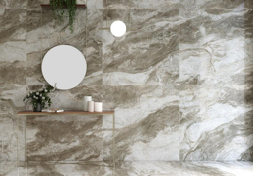 Archeologie Silver Polished 24x48 Porcelain  Tile