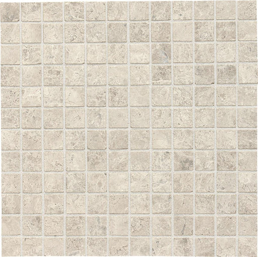 Arctic Gray 1x1 Square Honed Limestone  Mosaic