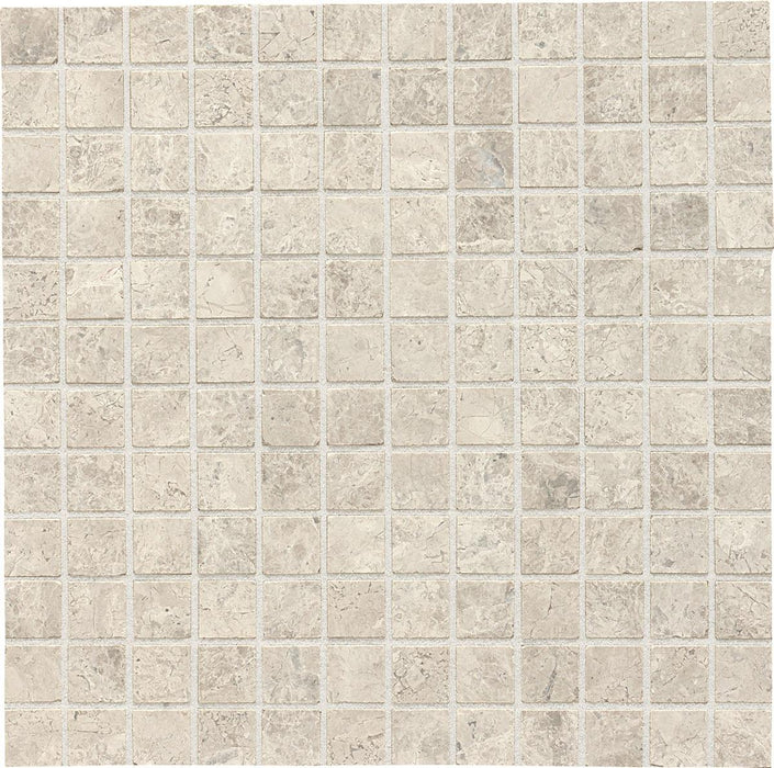 Arctic Gray 1x1 Square Honed Limestone  Mosaic