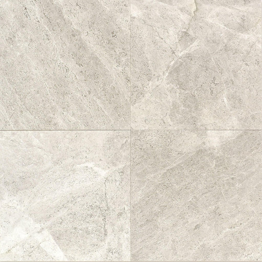 Arctic Gray Limestone Tile 12x12 Polished   3/8 inch
