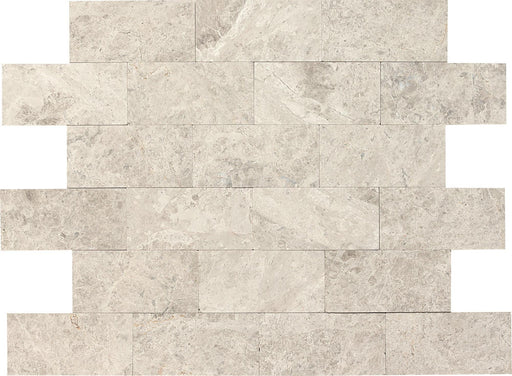 Arctic Gray Limestone Tile 3x6 Polished   3/8 inch