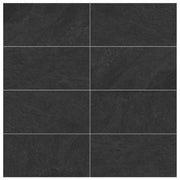 Ardesia Black Matte 12x24 Porcelain  Tile