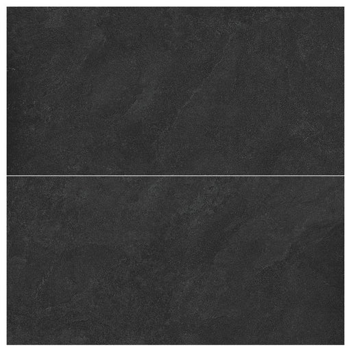 Ardesia Black Matte 24x48 Porcelain  Tile