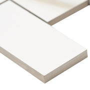 Aria Bianco 2x4 Subway Polished Porcelain  Mosaic