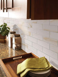 Aria Bianco 2x4 Subway Polished Porcelain  Mosaic