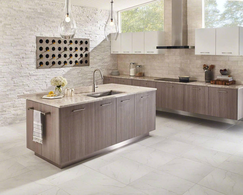 Aria Bianco Polished 24x24 Porcelain  Tile