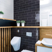 Aria Black 4x12 Ceramic  Tile