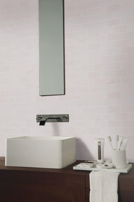 Aria Ice 2x4 Subway Polished Porcelain  Mosaic