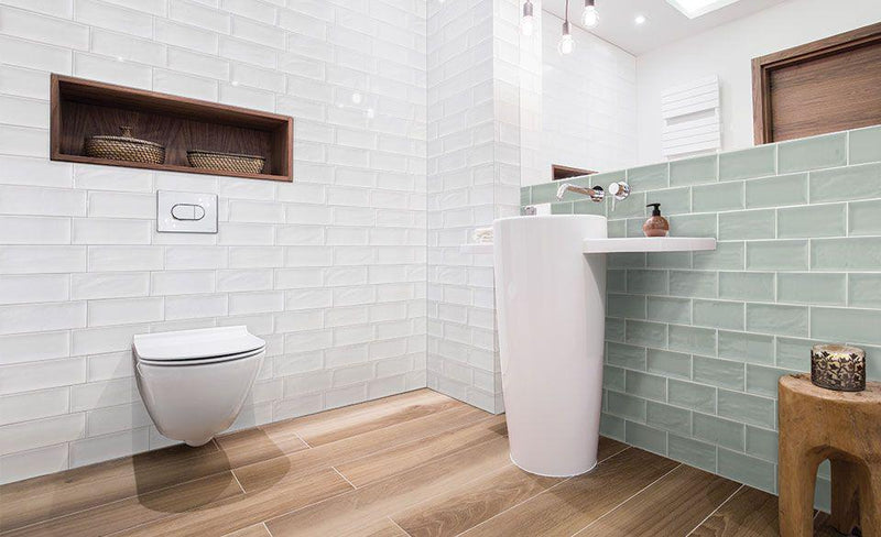 Aria White 4x12 Ceramic  Tile