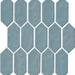 Artezen Classic Blue 2x5 Picket Glossy Ceramic  Mosaic