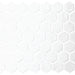 Artezen Elegant White 1.5x1.5 Hexagon Glossy Ceramic  Mosaic