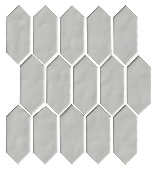 Artezen Ideal Gray 2x5 Picket Glossy Ceramic  Mosaic